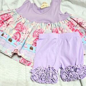 Matilda Jane Mj 18m Platnium Roses W Cake And Lace Trim Lavender Set